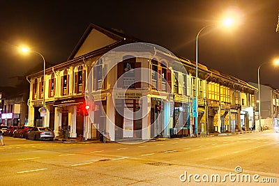 Singapore heritage buildings Editorial Stock Photo